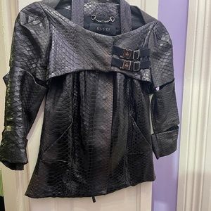 Gucci python jacket